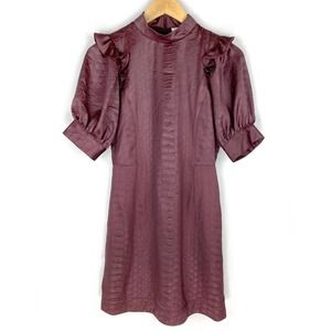 Sea NY Dress Simon Burgundy Snakeskin 2